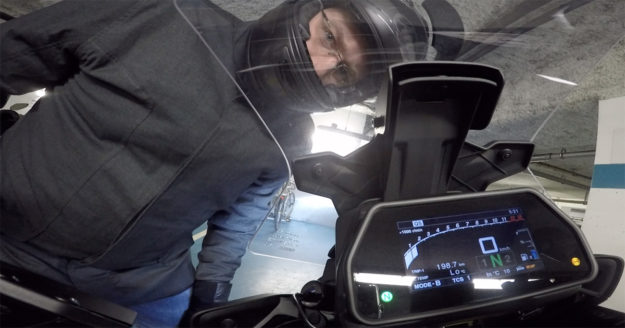 GoPro4 sur guidon de MT09 Tracer GT