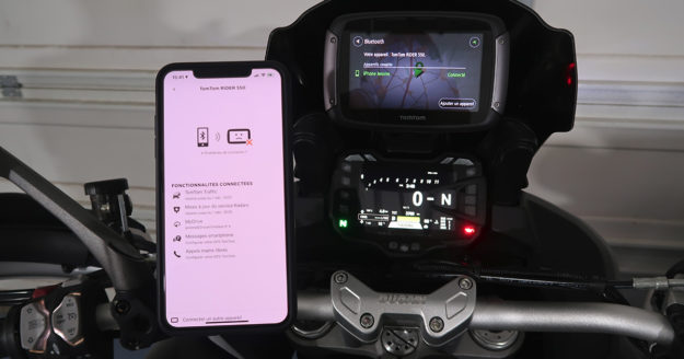 Connexion Bluetooth TomTom Rider 550