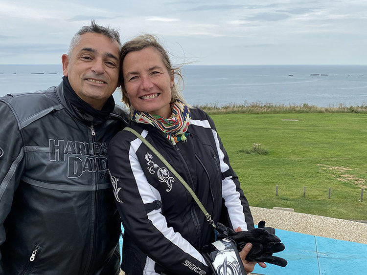 Road trip moto Normandie